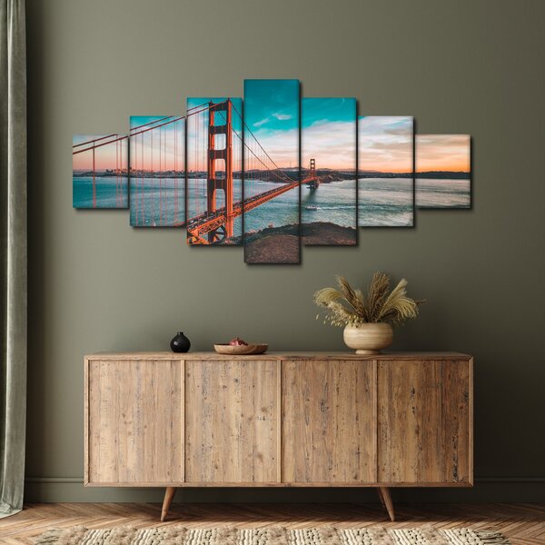 Obraz- Golden Gate, San Francisco (210x100 cm)