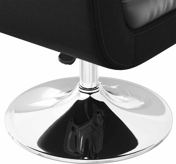 VidaXL Otočné křeslo umělá kůže [240041] Barva: Černá