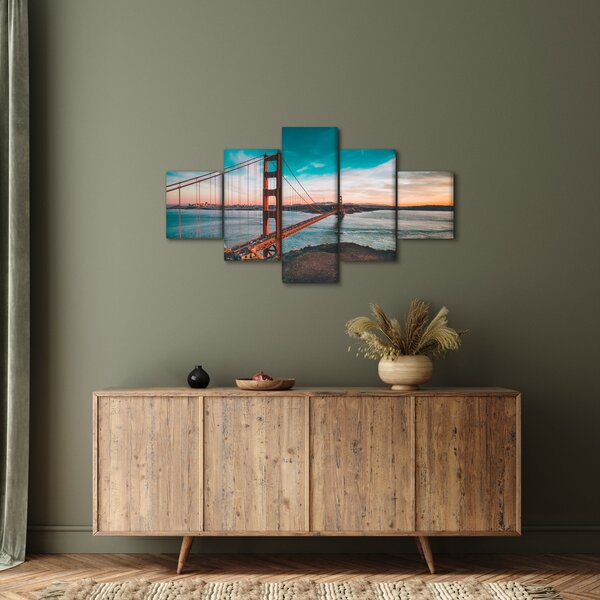 Obraz- Golden Gate, San Francisco (125x70 cm)