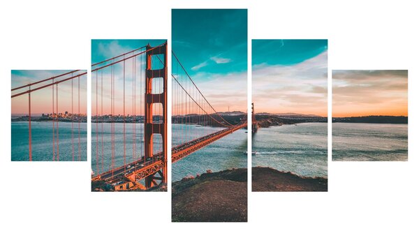 Obraz- Golden Gate, San Francisco (125x70 cm)