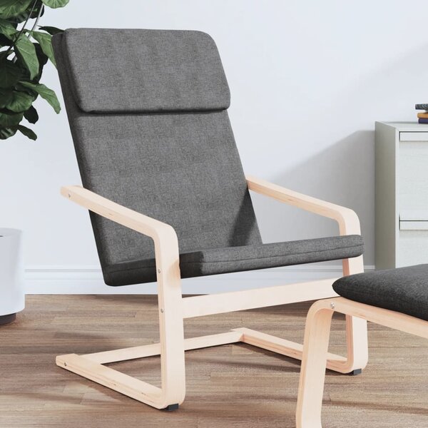 VidaXL Relaxační židle textil, celkové rozměry 59 x 82 x 98 cm [351057] Barva: tmavě hnědá