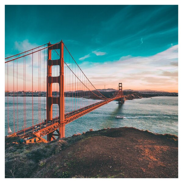 Obraz- Golden Gate, San Francisco (30x30 cm)