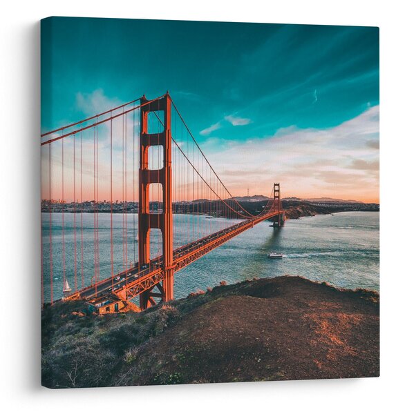Obraz- Golden Gate, San Francisco (30x30 cm)
