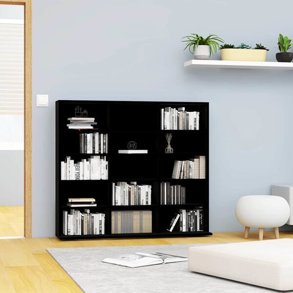 VidaXL Skříňka na CD dřevotříska [862481] Barva: Bílá, Velikost: 100 x 23 x 89.5 cm