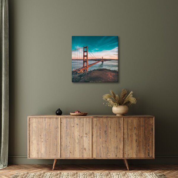 Obraz- Golden Gate, San Francisco (30x30 cm)
