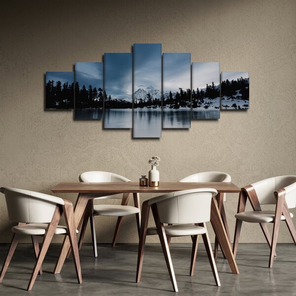 Obraz - Na zamrzlém jezeře (210x100 cm)