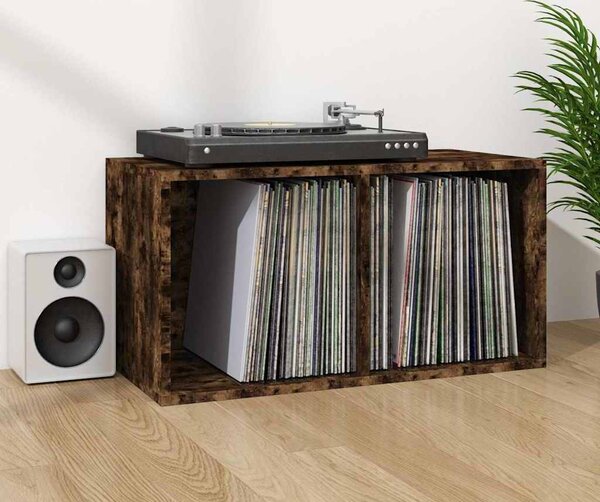 VidaXL Úložný box na LP desky kompozitní dřevo [815254] Barva: Černý dub