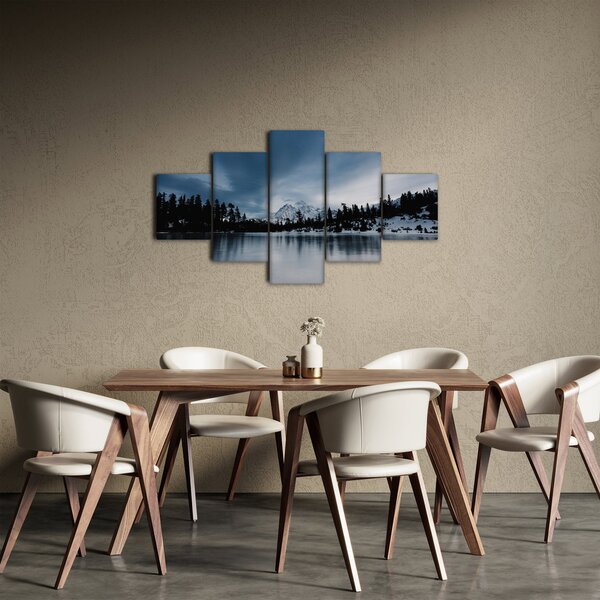 Obraz - Na zamrzlém jezeře (125x70 cm)