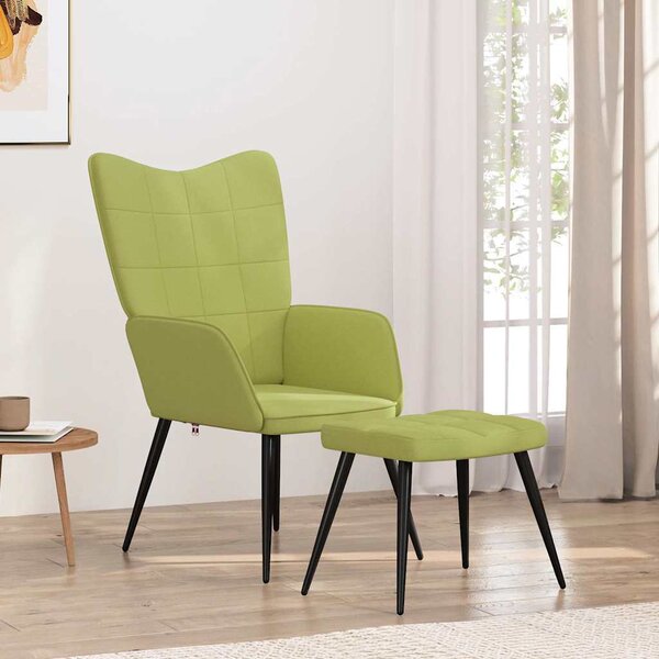 VidaXL Relaxační židle se stoličkou textil [327952] Barva: Modrá