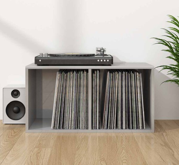 VidaXL Úložný box na LP desky kompozitní dřevo [815254] Barva: Černý dub