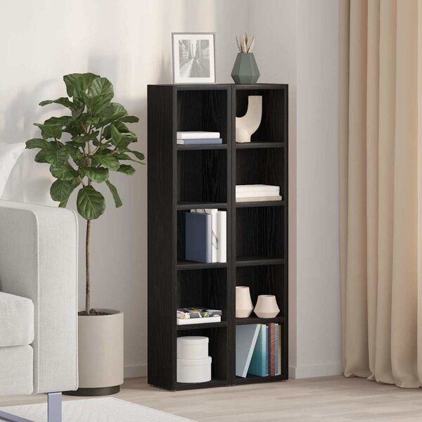 VidaXL Skříňky na CD 2 ks 21x16x93,5 cm kompozitní dřevo [802703] Barva: dub sonoma