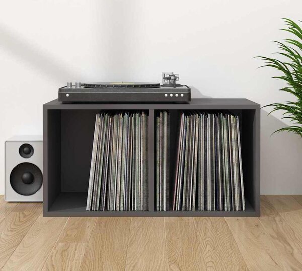 VidaXL Úložný box na LP desky kompozitní dřevo [815254] Barva: Černý dub