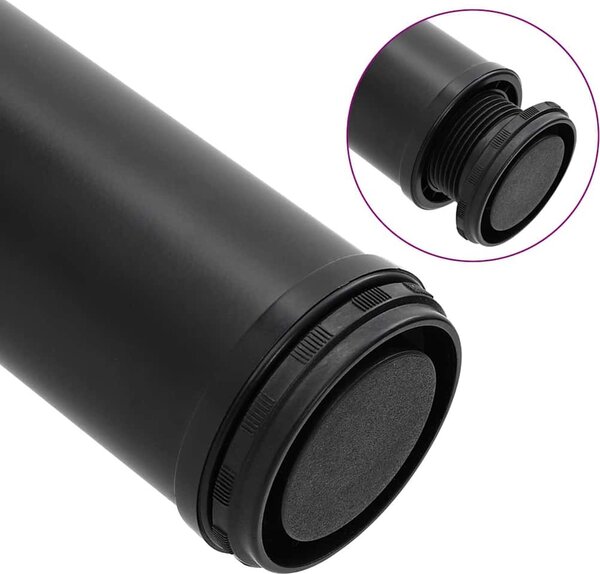 VidaXL 4 stolové nohy s nastavitelnou výškou , [242141] Barva: Černá, Velikost: 870 mm