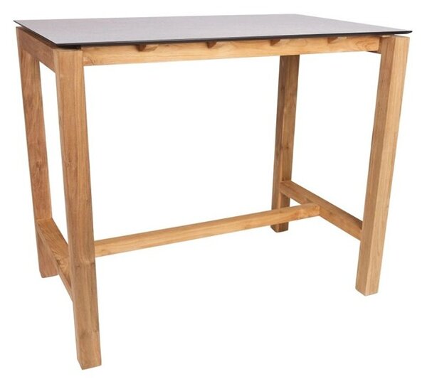 Stern Barový stolový rám Theo, Stern, obdélníkový 130x80 cm, teak, bez stolové desky