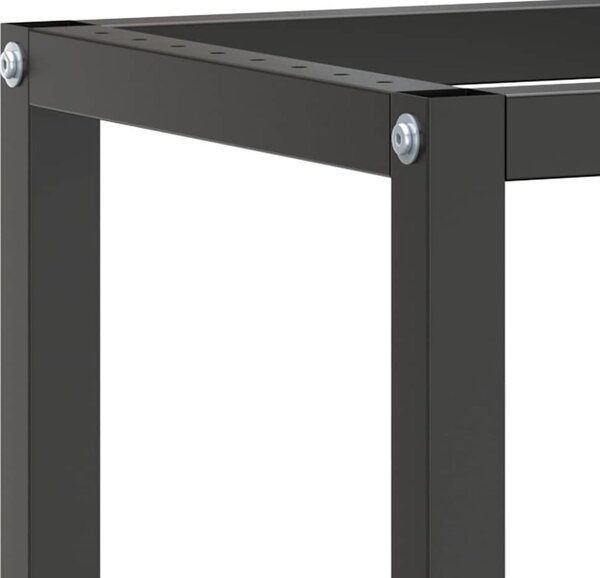 VidaXL Kovový rám pracovního stolu černá a červená, s 1 tyčí [151450] Velikost: 80 x 57 x 79 cm