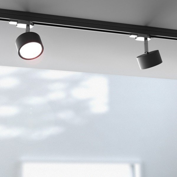 PIXIE pro tříokr. lištu černá chrom 230V GX53 LED 7W - RED - DESIGN RENDL