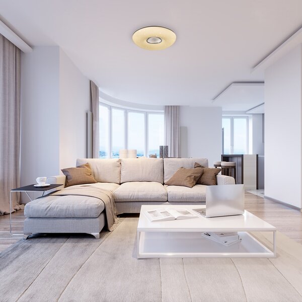 Rabalux 3328 Tayla LED Stropní svítidlo s ovladačem | Variabilní | Stmívatelné | 60W | Bílá - r-3328