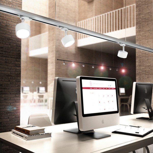 PIXIE pro tříokr. lištu bílá chrom 230V GX53 LED 7W - RED - DESIGN RENDL
