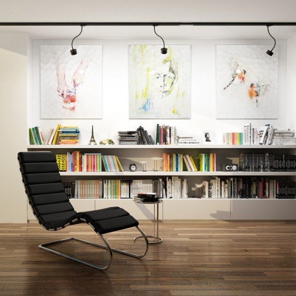 PIXIE na husím krku pro tříokr. lištu černá 230V GX53 LED 7W - RED - DESIGN RENDL