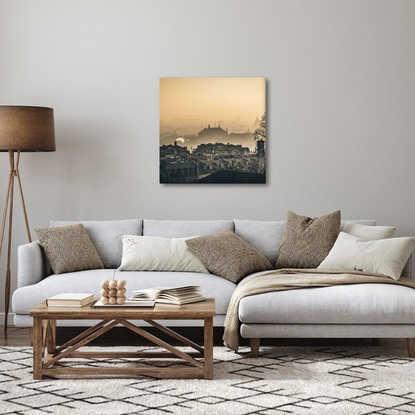 Obraz - Město pod mlhou (30x30 cm)