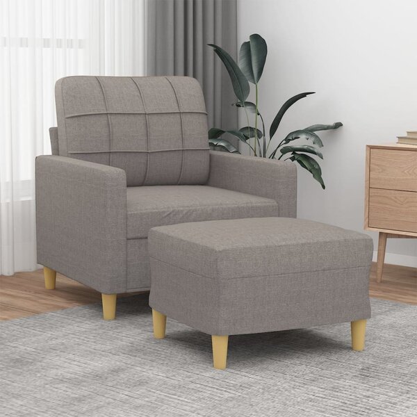 VidaXL Křeslo s podnožkou 60 cm textil, celkové rozměry 78 x 77 x 80 cm [3200993] Barva: vínová červená
