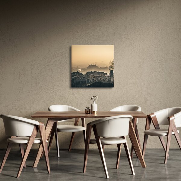 Obraz - Město pod mlhou (30x30 cm)