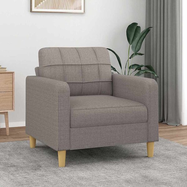 VidaXL Křeslo 60 cm textil, celkové rozměry 78 x 77 x 80 cm [359078] Barva: Tmavě šedá