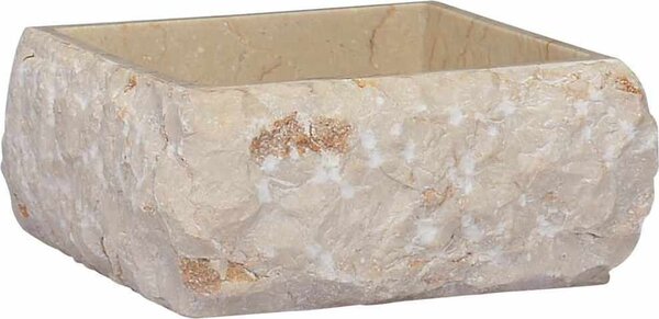 VidaXL Umyvadlo 30 x 30 x 13 cm mramor [149174] Barva: Šedá