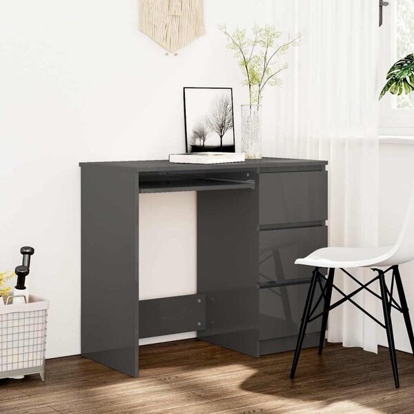 VidaXL Psací stůl 90 x 45 x 76 cm kompozitní dřevo [801375] Barva: šedá sonoma