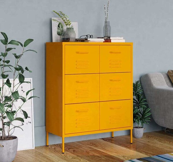 VidaXL Zásuvková skříň 80 x 35 x 101,5 cm ocel [336149] Barva: Bílá