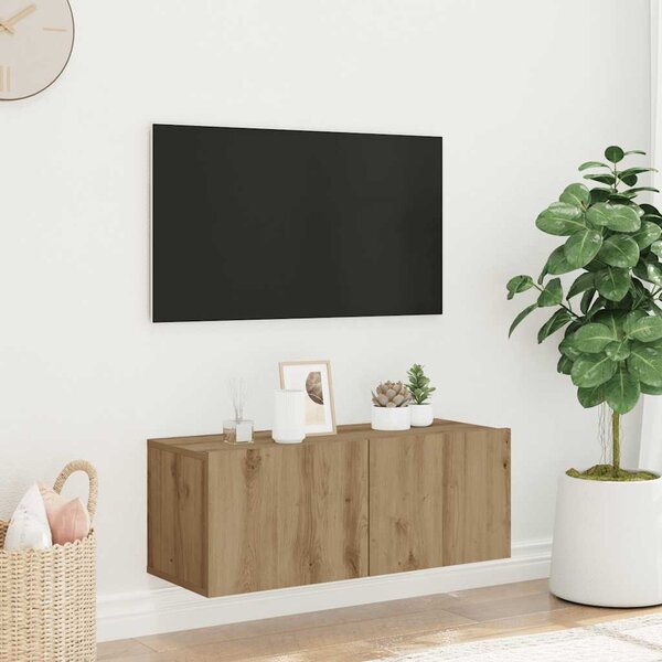 VidaXL TV stolek 80x30x30 cm kompozitní dřevo [801478] Barva: dub sonoma
