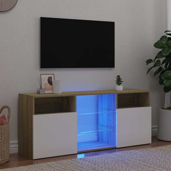VidaXL TV skříňka s LED osvětlením 120x30x50 cm [804301] Barva: Černá