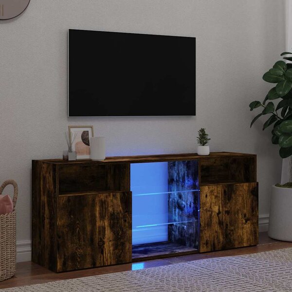 VidaXL TV skříňka s LED osvětlením 120x30x50 cm [804301] Barva: Černý dub