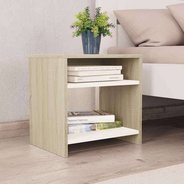 VidaXL Noční stolek 40 x 30 x 40 cm dřevotříska, materiál kompozitní dřevo [800009] Barva: Černá