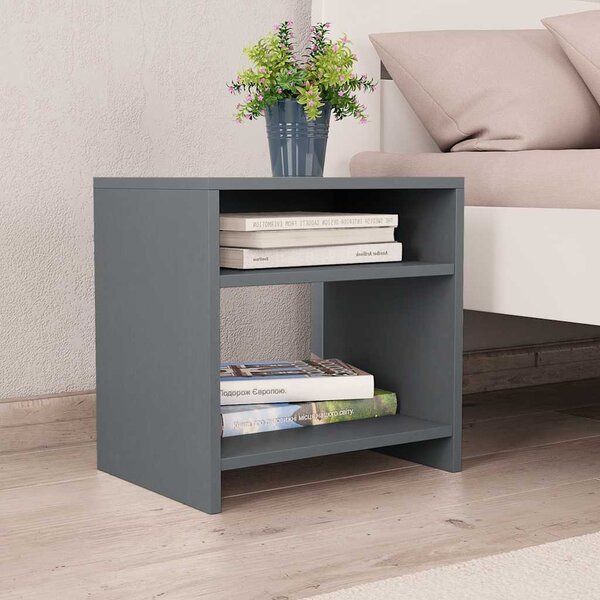 VidaXL Noční stolek 40 x 30 x 40 cm dřevotříska, materiál kompozitní dřevo [800009] Barva: Černá