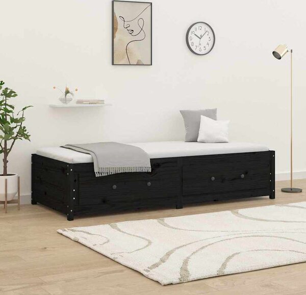 VidaXL Válenda masivní borové dřevo [821592] Barva: Přírodní, Velikost: 80 x 200 cm (rám 205,5 x 85,5 x 44 cm)