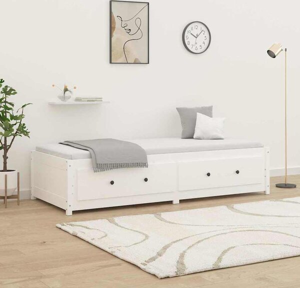 VidaXL Válenda masivní borové dřevo [821592] Barva: Přírodní, Velikost: 80 x 200 cm (rám 205,5 x 85,5 x 44 cm)