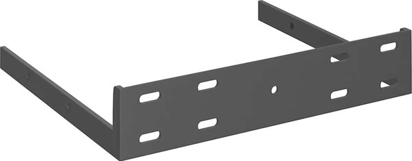 VidaXL Nástěnné rohové police 4 ks MDF [323903] Barva: Dub a bílá, Velikost: 25 x 25 x 3.8 cm