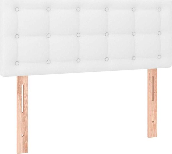 VidaXL Čelo postele umělá kůže, nízké [346447] Barva: Bílá, Velikost: 160 cm