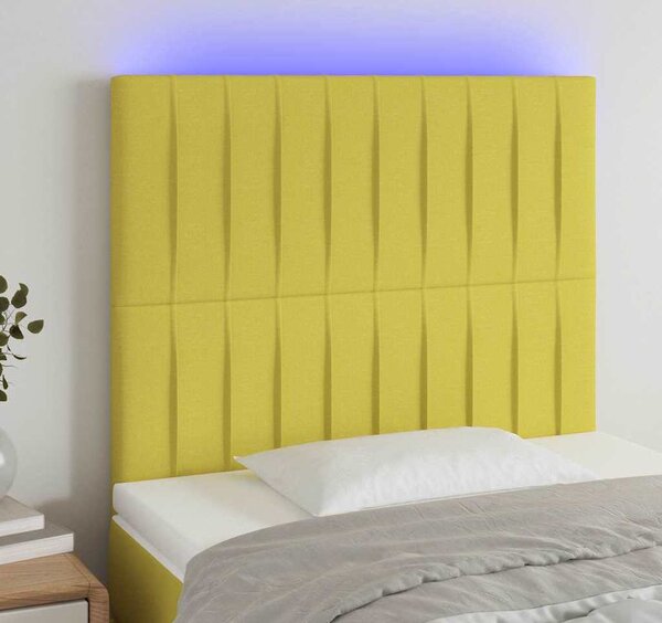 VidaXL Čelo postele s LED textil [3122653] Barva: taupe, Velikost: 180 x 5 x 78/88 cm
