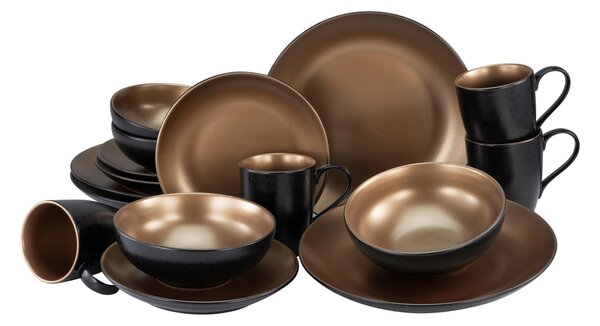 KOMBINOVANÁ SOUPRAVA, 16dílné, kamenina Creatable - Online Only nádobí, Online Only