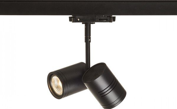 BEEBA II pro tříokr. lištu černá 230V GU10 2x35W - RED - DESIGN RENDL