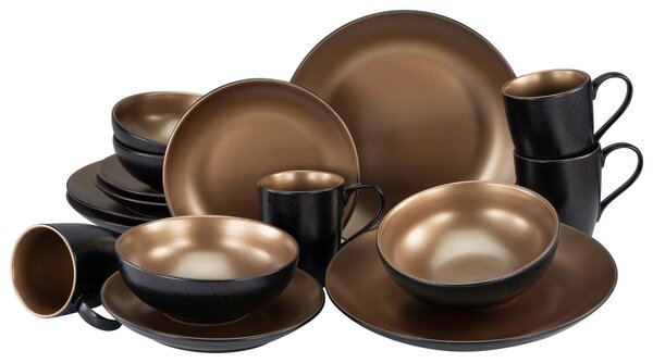 KOMBINOVANÁ SOUPRAVA, 16dílné, kamenina Creatable - Online Only nádobí, Online Only