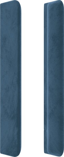 VidaXL Čelo postele s LED samet [3123814] Barva: Tmavě šedá, Velikost: 163 x 16 x 78/88 cm