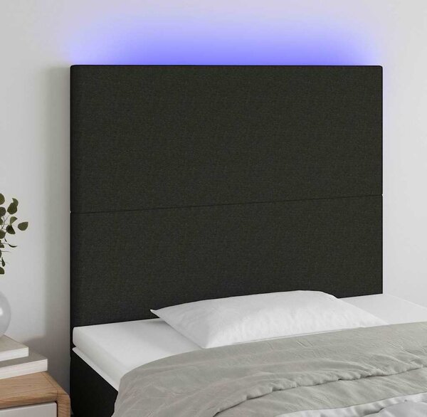 VidaXL Čelo postele s LED textil [3122141] Barva: Modrá, Velikost: 200 x 5 x 78/88 cm