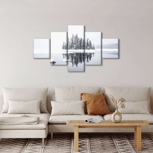 Obraz - Bylo bílo (125x70 cm)