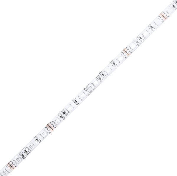 VidaXL Čelo postele s LED textil [3122141] Barva: Modrá, Velikost: 200 x 5 x 78/88 cm