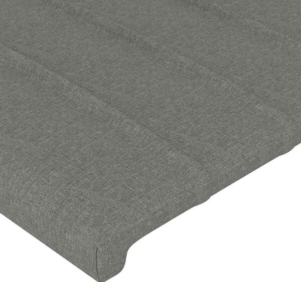 VidaXL Čelo postele s LED textil [3122653] Barva: taupe, Velikost: 180 x 5 x 78/88 cm