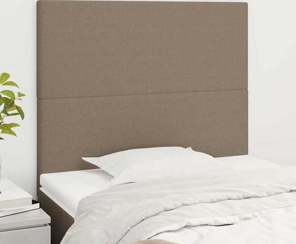 VidaXL Čelo postele látkové [3116043] Barva: Tmavě šedá, Velikost: 90 cm