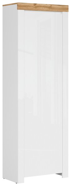 SKŘÍŇ NA ODĚV, bílá, dub wotan, 68,5/203,5/37 cm Carryhome - Skříně na oblečení